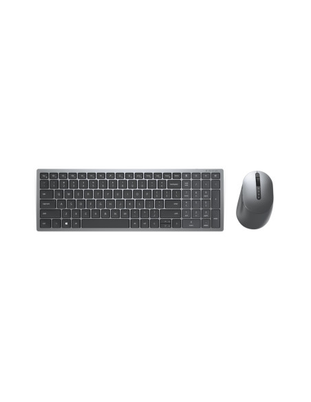 DELL KM7120W teclado Ratón incluido RF Wireless + Bluetooth QWERTY Internacional de EE.UU. Gris, Titanio