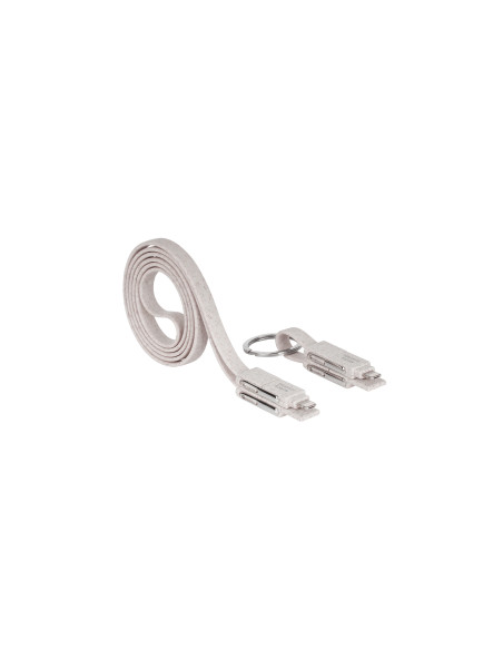Mars Gaming MCA-ECO, Pack 2x Cables de Carga ECO Fibra de Trigo,