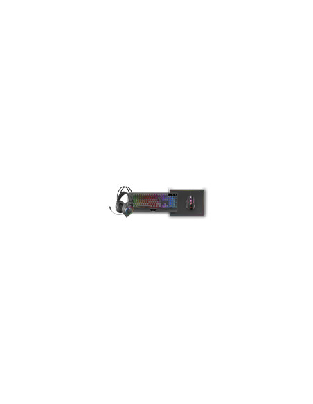 Mars Gaming MCP124PRO, Combo Gaming 4en1, Teclado RGB H-Mech con