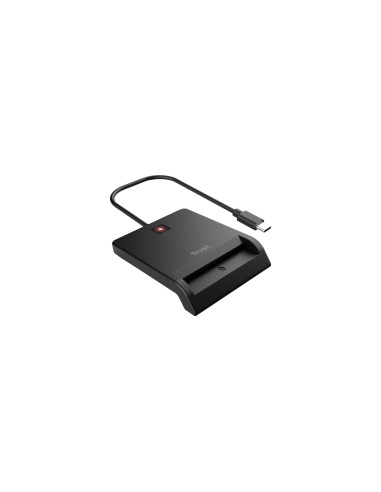 Trust 26253 lector de tarjeta inteligente Interior USB Tipo C Negro