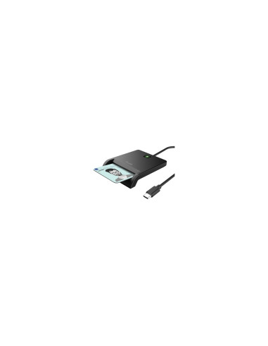 Trust 26253 lector de tarjeta inteligente Interior USB Tipo C Negro