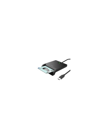 Trust 26253 lector de tarjeta inteligente Interior USB Tipo C Negro