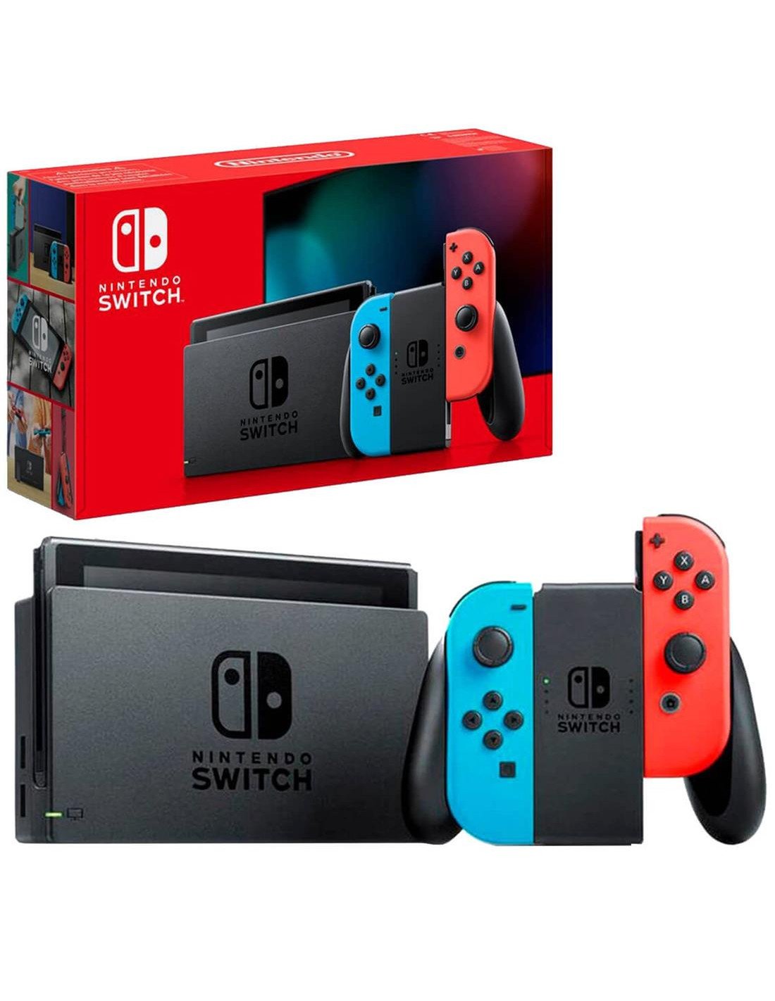 Nintendo Switch V2 Consola Neón Azul y Neón Rojo