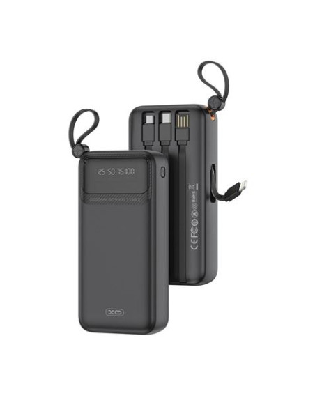 POWERBANK 20000MAH 3 SALIDAS NEGRO PR278 XO