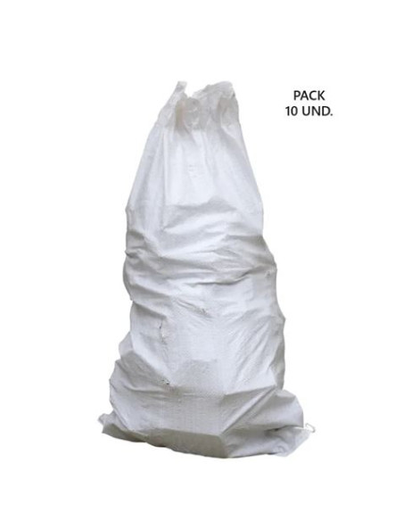 PACK 10 BOLSAS DE ESCOMBROS DE RAFIA 85X55CM 25KG SUNGARDEN