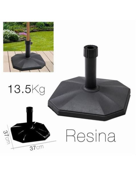 SOPORTE PARA SOMBRILLA RESINA NEGRO 37CM