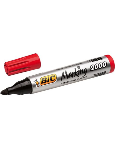 ROTULADOR MARCADOR BIC MARKING 2000 ECO - COLOR ROJO - PUNTA 4.9MM