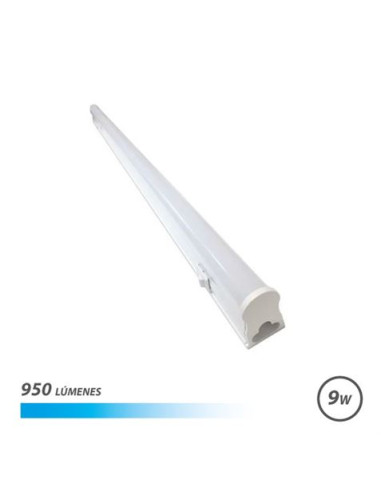 TUBO LED T5 9W 950LM 60CM LUZ FRIA CON INTERRUPTOR ELBAT