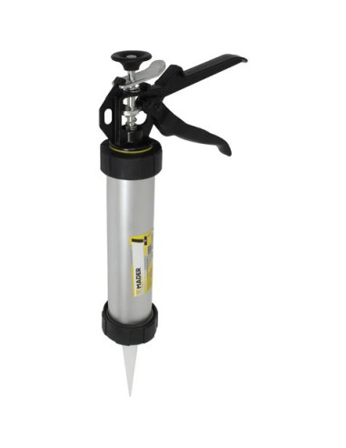 PISTOLA CARTUCHOS SILICONA ALUMINIO 9\" MADER