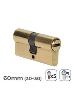 BOMBIN LATON 60MM 30+30MM LEVA LARGA LLAVE SEGURIDAD