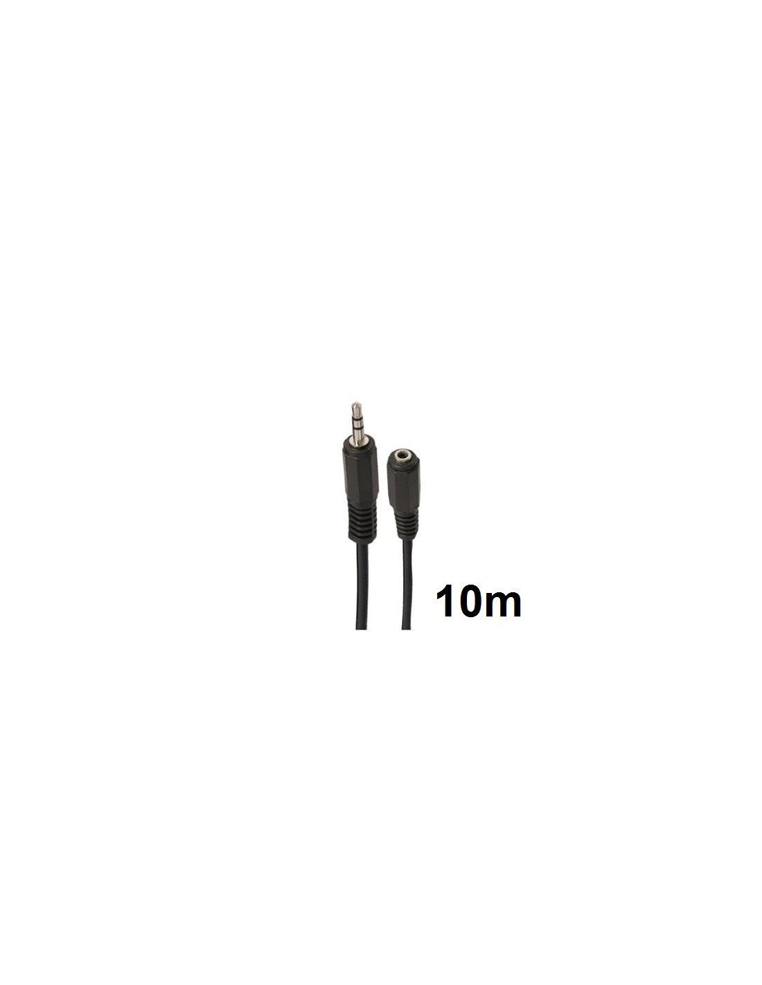 CABLE STEREO MINI JACK 3.5 EXTENSION M/H 10 METROS CROMAD