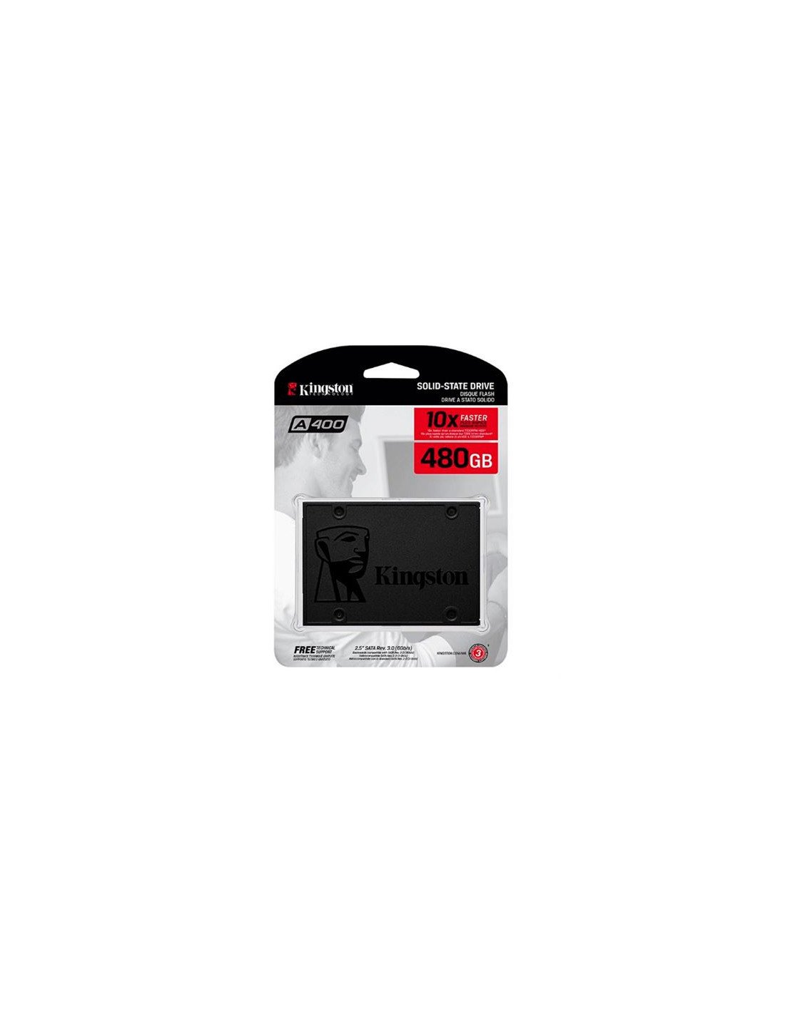 DISCO DURO SSD 480GB 2.5\" SATA3 A400 KINGSTON