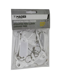 ETIQUETAS PARA LLAVES BLANCA 25 Udes. MADER