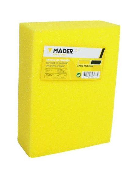 ESPONJA ALBAÑIL PARA OBRA 190X140x60mm. MADER