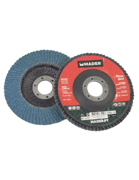DISCO LAMINADO ZIRCONIO 115MM GRANO 40 MADER