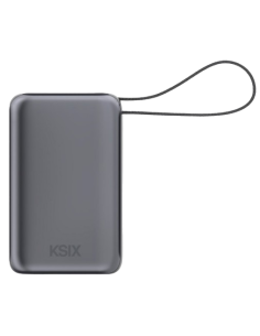 POWERBANK BATERÍA EXTERNA KSIX 30.000MAH CON CABLE TIPO C INTEGRADO 65W 2