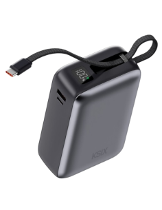 POWERBANK BATERÍA EXTERNA KSIX 30.000MAH CON CABLE TIPO C INTEGRADO 65W