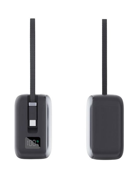 POWERBANK BATERÍA EXTERNA KSIX 30.000MAH CON CABLE TIPO C INTEGRADO 65W