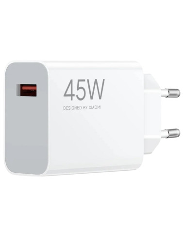 Xiaomi 45W Charging Turbo Power Cargador Intelingente USB-A Blanco