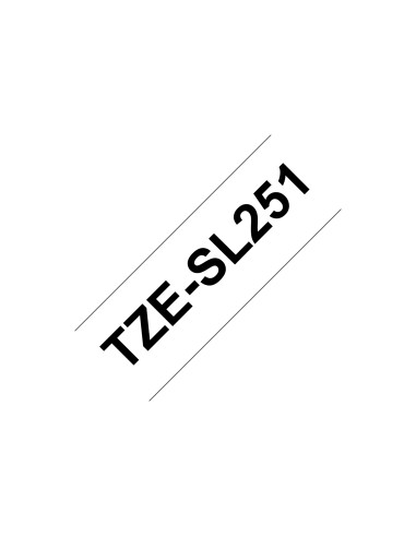 Brother TZESL251 cinta para impresora de etiquetas Negro sobre blanco