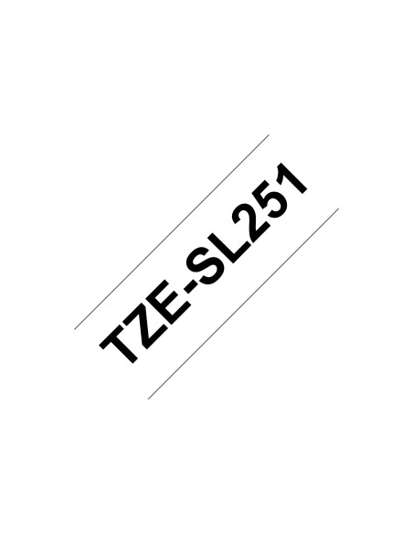 Brother TZESL251 cinta para impresora de etiquetas Negro sobre blanco