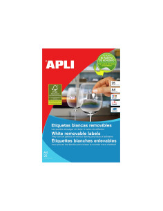 APLI 10197 etiqueta de impresora Blanco Etiqueta para impresora autoadhesiva
