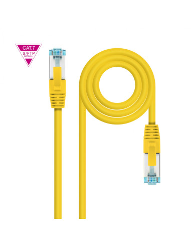 Nanocable Cable de Red Cat.7 600MHZ LSZH SFTP PIMF AWG26, Amarillo, 1
