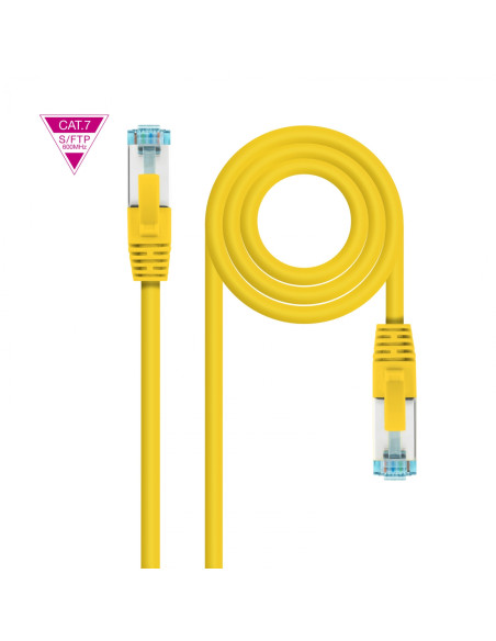 Nanocable Cable de Red Cat.7 600MHZ LSZH SFTP PIMF AWG26, Amarillo, 1