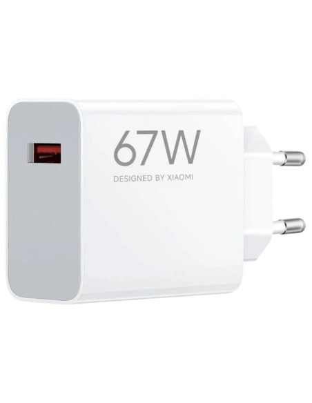 Cargador USB-A 67W Xiaomi 67W Hyper Charge Blanco (BHR07SK)