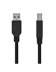 AISENS Cable USB 3.0 Impresora Tipo A/M-B/M, Negro, 3.0m