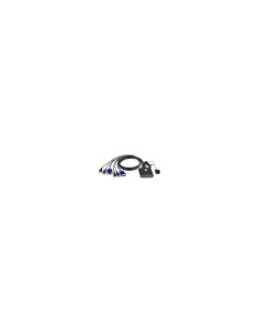 ATEN Switch KVM formato cable VGA USB de 2 puertos con selector