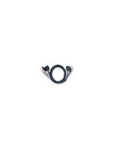 ATEN Cable KVM DVI-D USB single link de 1,8 m
