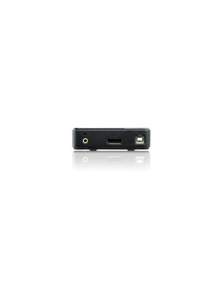 kvm Aten desktop 2 puertos usb 4k displayport 1.2 switch cables incluidos negro CS782DP-AT