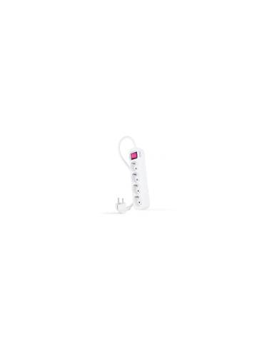 Nanocable Regleta de enchufes de 4 tomas con interruptor, 1.4 metros