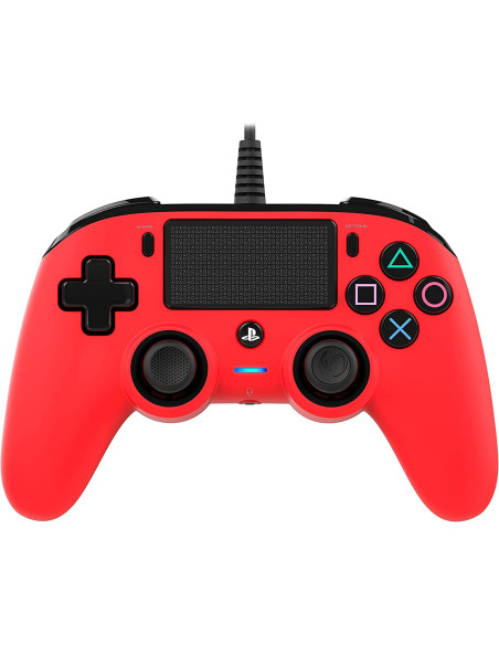 Nacon Compact Controller Wired para PS4 Rojo
