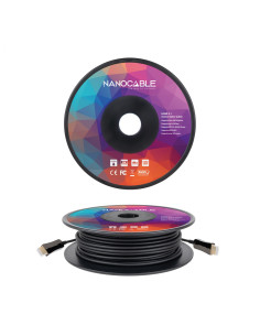 Nanocable Cable HDMI V2.1 AOC 8K@60Hz 4K@120Hz 48Gbps A/M-A/M, Negro, 2