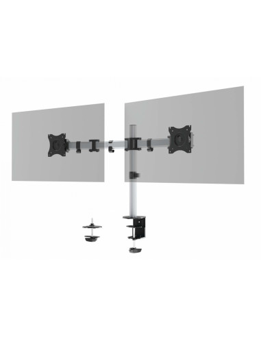 Durable 509523 soporte para monitor 68,6 cm (27") Plata Pared