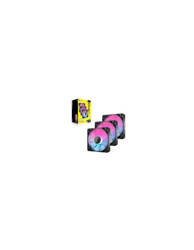 Corsair iCUE LINK RX120 RGB Carcasa del ordenador Ventilador 12 cm Negro 3 pieza(s)