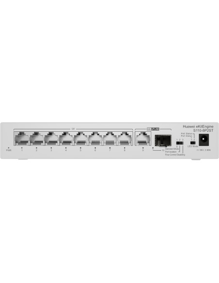 Huawei CloudEngine S110-8P2ST Energía sobre Ethernet (PoE) Gris