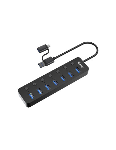 Equip 128965 hub de interfaz USB 3.2 Gen 1 (3.1 Gen 1) Type-A 5000