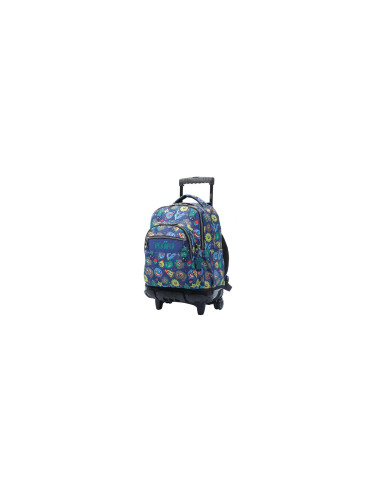Totto Mochila Esccolar con ruedas Renglones Tello