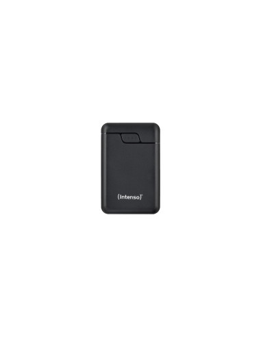 Intenso B10000 – Power bank de 10.000 mAh, batería externa portátil, USB-C y 2× USB-A, indicador LED, probada en Alemania, negra