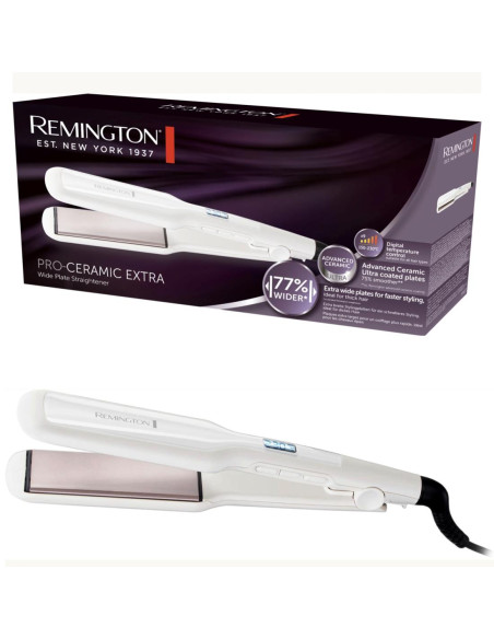 Remington S5527 Pro Ceramic Plancha de Pelo Ancha con Display DIgital