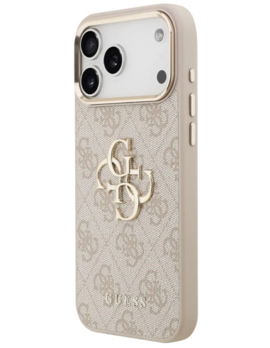 CARCASA GUESS IPHONE 17 PRO ROSA CON LOGO