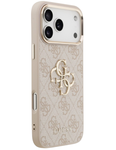 CARCASA GUESS IPHONE 17 PRO ROSA CON LOGO