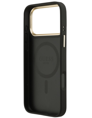 CARCASA GUESS IPHONE 17 PRO MAX NEGRA CON MAGSAFE