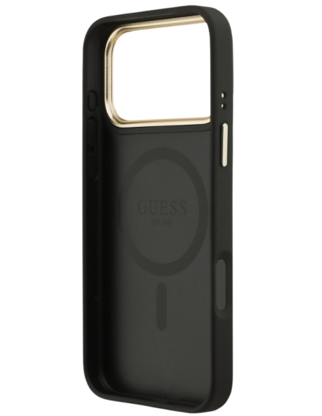 CARCASA GUESS IPHONE 17 PRO MAX NEGRA CON MAGSAFE