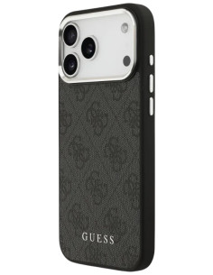 CARCASA GUESS IPHONE 17 PRO MAX NEGRA Y PLATA