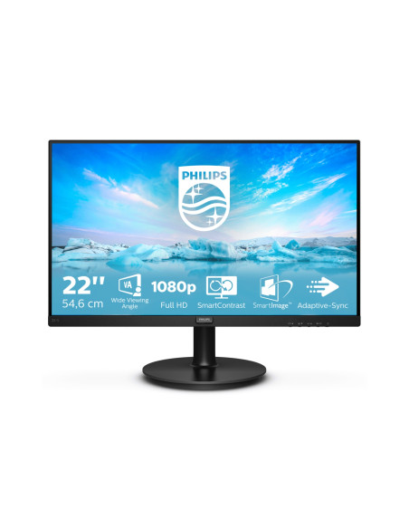 Philips V Line 221V8A/00 LED display 54,6 cm (21.5") 1920 x 1080 Pixeles Full HD Negro