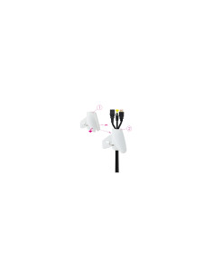 Nanocable Organizador de Cables Flexible 25 mm, Blanco, 1 m 2